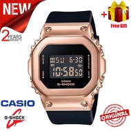 【GA110】Original Men Sport Watch Digital Classic Square Watch Shockproof and Waterproof Stainless Steel Band Sports Business Wrist Watches with 2 Year International Official Warranty GM-S5600PG-1