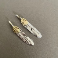 Kikuchi Golden Feather M Size Pendant (Medieval) (kenkikuchi/Takahashi Goro Goros) Handmade Necklace