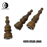 once pipa rokok varian profil bubut 5 cm kayu nogosari kelor hitam cendana wangi kemuning gading set