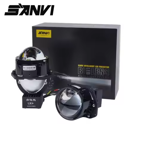 SANVI 6000K 3000K LK+ Bi LED Hyperboloid Lenses for H4 H7 H7 9005 9006 Car Headlight Upgrade Hella G