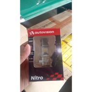 Bulb LED Headlight DC nitro HS1 12V 10w/ 10w near light WHITE far YELLOW original AUTOVISION