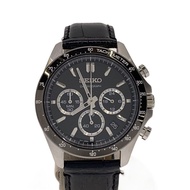 SEIKO Men's Watch Quartz Analog Leather BLK 8T63-0000 Direct from Japan Secondhand