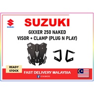 WINDSHIELD VISOR 1.0 SUZUKI GIXXER 250 NAKED | ALL MODEL