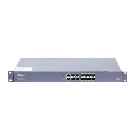 HiOSO HA7308G-J Without Pon Modules 8PON GPON OLT 4 GE/10GE Uplink Ports 1 Console MGMT Support WEB 