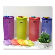 Tupperware Smiley Fridge Water Bottle 2L (2) + Strainer (4)