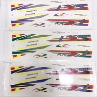 MOTOR BODY STICKER SET（MODENAS KRISS 1/110）-GREEN/BLUE/RED