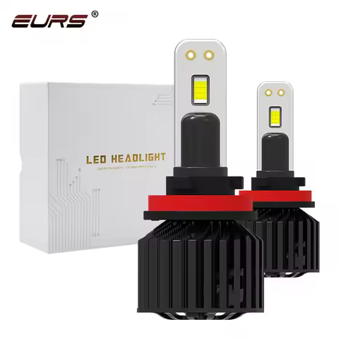 EURS LED H7 H4 Car LED Headlight Bulbs H1 H11 H8 H9 9005 9006 9012 Hi/Lo Beam 90W 18000LM 6000K Auto