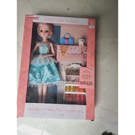 bup bê Barbie đồ chơi cho bé gái bộ đồ chơi búp bê baby elsa công chúa natasha hộp bếp nâ