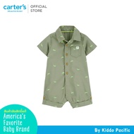 Carters 1PC ROMPER OLIVE IGUANA PRINT L12 คาร์เตอร์ชุดรอมเปอร์ ลายสีเขียว