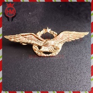 TNI Pilot Pin Thick Material Wing AURI Flight Wing Badge AURI - harapan Mulya