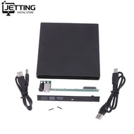 Slim USB 2.0 12.7mm IDE/ SATA To External CD DVD Optical Drive Enclosure Case Laptop Optical Drive E
