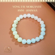 Jade Dan Tam - Morganite Stone Bracelet 8mm 6A - Fire Element, Earth Element