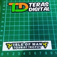 Isle Of Man Helmet Visor Cutting Sticker