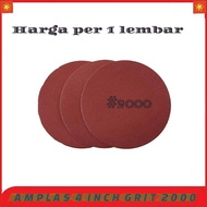 Amplas Bulat Velcro 4 Inch Grit 1000/1500/2000/3000
