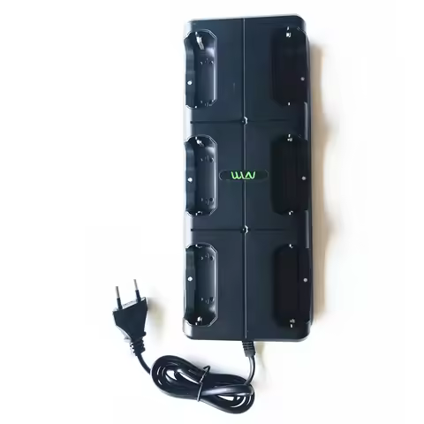 Six (6) Way Multi gang Charger for Walkie talkie WLN KD-C51 KD-C52 RADTEL RT12 RT15
