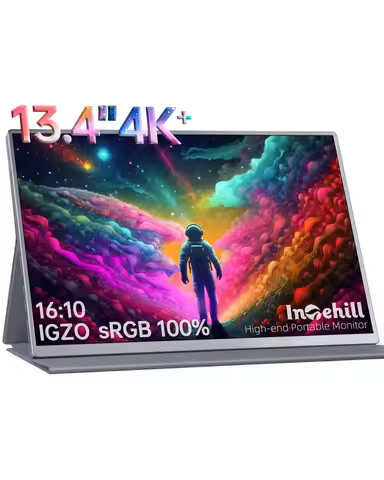 Intehill U13NA V1.0 13.4 Inch 4K Portable Monitor 3840x2400 For XBox PS4/5 Switch Laptop MacBook Min