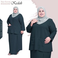 PLUS SIZE BAJU KURUNG KEDAH PLAIN Raya Series 2024 By Al Makkah Hijabs