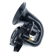 1Pc For Car Truck Scania Scania For Volvo Black 48W 24V 300Db Snail Horn Loud Clear Sound Car Modification Accessories Universal