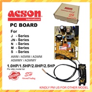 ORIGINAL ACSON INDOOR PC BOARD PCB AWM10/15/20/25 J/JN AIRCOND PCB