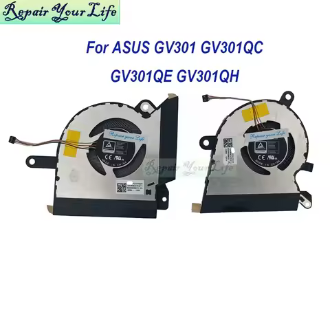 New CPU GPU Cooling Fan For ASUS ROG Flow X13 GV301QC GV301QE GV301QH GV301 Gaming Laptop VGA Fans 1