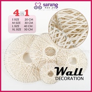 4in1 Wall Hanging Decoration Rattan Deco Raya Hiasan / Raga Rattan / Pasu Gantung / Pasu Deco Dinding Rotan [PLT18-15]