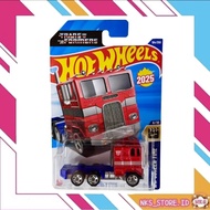 MERAH Hot Wheels Optimus Prime Truck Transformers 2025 Red Hotweels Movies