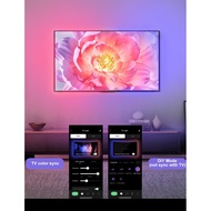 TV LED Backlight with Camera for 55-65 inch Screens, 13Ft LED Strip Lights Sync to Screen & Music, R