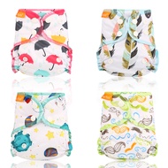 HappyFlute Waterproof and Reusable Organic Cotton Newborn AIO Cloth Diapers Nappy