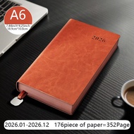2026 lịch trình cuốn sách da mềm mì kế hoạch lịch máy tính xách tay A4/A5/A6 lịch trình cuốn sách lị