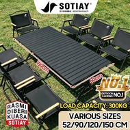 SOTIAY Camping Chair and Table Set Balcony Furniture Set Outdoor Folding Table Folding Chairs Family