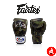 นวมชกมวย แฟร์เท็กซ์ Fairtex Muay Thai Boxing Gloves BGV1 Camouflage/Green Genuine Leather หนังแท้ Training Sparring gloves