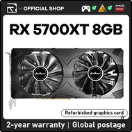 JIESHUO AMD RX 5700XT การ์ดจอเล่นเกม2560sp 8GB,GDDR6 GPU 256BIT Rx5700xt 8G รองรับ5700xt สำนักงานวิด