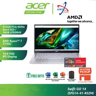 Acer Swift Go 14  R7-SFG14-41-R3ZM( R7-7730U 16GD4 512SSD / WIN11H / 14" IPS FHD / WITH OFFICE OPI)