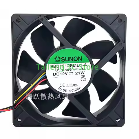 For Sunon PSD1212PMB1-A (2) .B3010.F.GN 12V 15.5W 120*120*38mm industrial axial cooling fan 120mm
