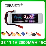3S 11.1V 2800mAh 45C Model Aircraft Battery Drone Locomotive Model Ship Rechargeable Model Toy Lithi