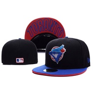 HOT  High Quality MLB Toronto Blue Jays Fitted Hat Men Women 59Fifty Cap Full Closed Fit Caps Sports