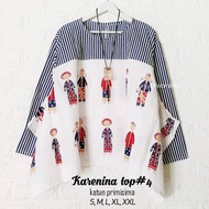 blouse jumbo kekinian wanita korean style blouse batik kelelawar - blouse 9 l