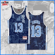 ☼ ✬ ― Culture Shock Ryonan Slam Dunk Blue Sando Shirt