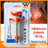 Viddavet 20 cc Orange Fiberglass syringe syringe 20ml syringe 20ml for pigs 20 ml syringe for pig