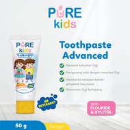PURE KIDS Toothpaste Advanced Xylitol Flouride Pasta Gigi Anak Tanpa SLS Pencegah Karies Gigi 50 gr