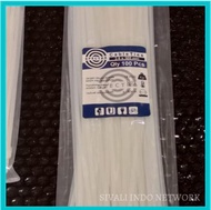 LABEL KABEL / MARKER TIES 3.6x300mm QTY 100pcs PUTIH NYLON 66 SPECTRA