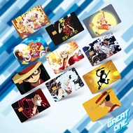 One Piece Luffy Gear 5 4 3 2 1 Zoro Wanted Anime ATM Bank Sticker Card Cover Access Touch n Go Bank 