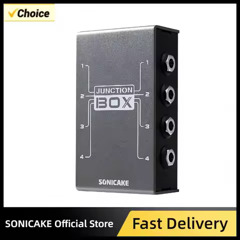 SONICAKE Junction Box TRS Stereo 4 channels Organization LINE Guitar Bass Effects Pedal Control Syst
