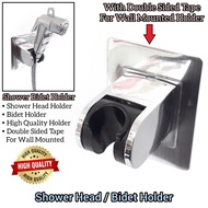 Bathroom Shower Head / Bidet Holder With Wall Mounted Double Sided Tape For Bathroom Shower Bidet Ho