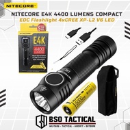 NITECORE E4K Outdoor Flashlight LED 4xCREE XP-L2 V6 4400 Lumens