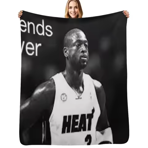 Dwyane Wade - Legends Never Die Throw Blanket Baby Luxury Plaid on the sofa Thermals For Travel Beac