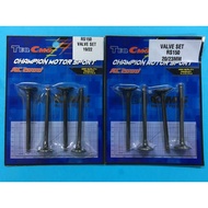 RS150 SUPER HEAD VALVE SET TEQ-CMS BLACK HARDEN 19/22 20/23