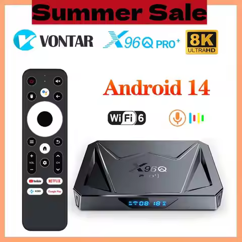 NEW Android 14 TV Box X96Q PRO + Allwinner H728 Set Top Box Android 14.0 Octa-core 8K@24fps Gigabit