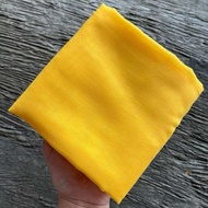 Hijab Kuning Cerah 110x110 (FREE POUCH) / Segiempat Kuning Cerah / Kerudung Kuning Kenari / Hijab Ku