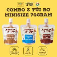 Combo 3 Túi Bơ Nguyên Chất 70g - Bơ Đậu Phộng Bơ Hạt Điều Bơ Hạnh Nhân - Tốt Cho Sức Khỏe Tiện Lợi T